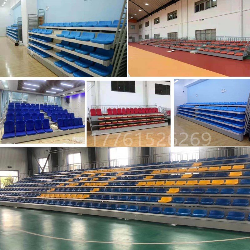 速发伸缩看台/移动式看台裁判台/学校座影动看台电椅 电院伸缩式