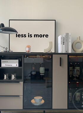 速发le i母 more少即是多小众英文字s约术挂画黑白简艺电表箱遮挡