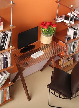 速发微缩食玩电分型脑书桌子台迷你模6bjd娃娃屋配件di具dlhouse