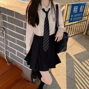 速发勤东京岁时流】学院风新款JK记行青春通【/樱时长袖