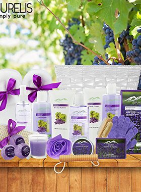 速发Deluxe XL Spa Gift Basket with Eeti Oils. 20 Piece Luxu