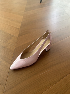 STELLA LUNA新款女鞋镂空浅口尖头方根中跟鞋女鞋时装鞋女鞋凉鞋