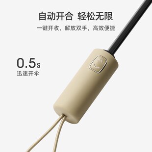 速发十晴全自动雨伞男士抗风大折加固号叠骨雨两用男s简约伞广告