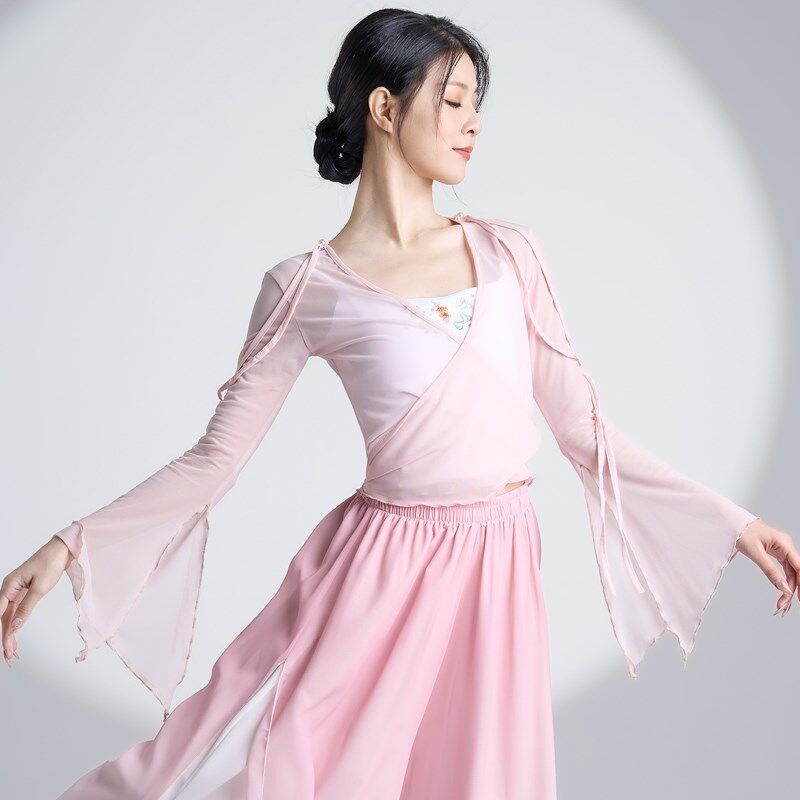 速发古典舞服装新款套装春成人纱衣练功服飘逸舞蹈裤中国舞内搭吊