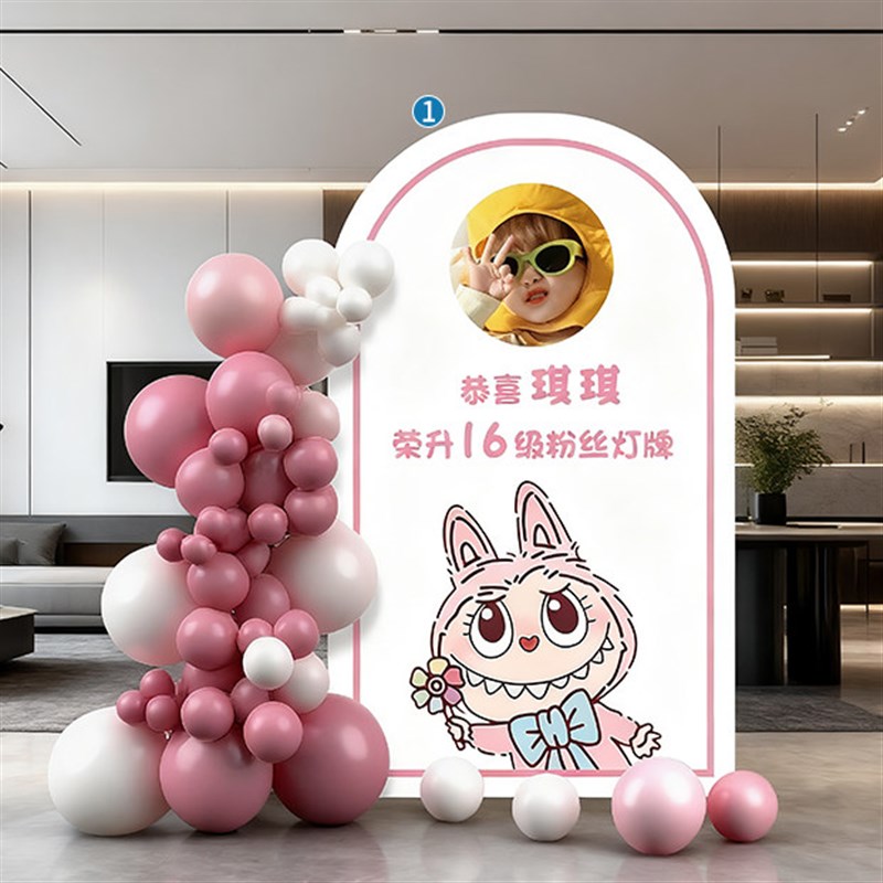 速发直播间16级灯牌仪式横幅板感谢大哥升级海报立牌高级感背景