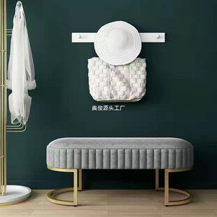 速发简约店鞋凳更衣间鞋穿凳床尾凳收纳凳服装店鞋换长条休包邮