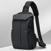 L＆M男士 斜挎包潮牌百搭邮差包防水胸包斜肩包机车包骑行包斜背包