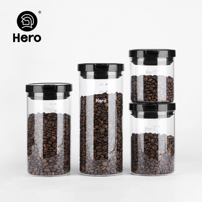 网红密封罐 玻璃瓶子储物罐 玻璃密封罐 茶叶罐咖啡豆干货之选