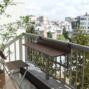 创意小户型阳台栏杆挂桌悬挂式 胡桃木色折叠桌家用小吧台升降茶桌