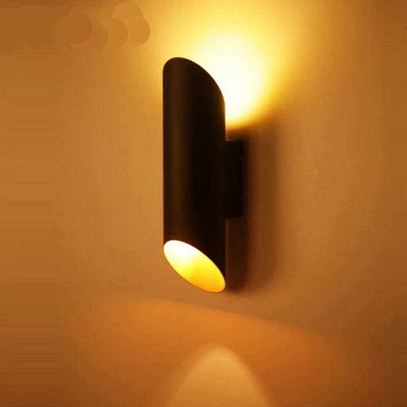 포스트모던 경사 컷 알루미늄 튜브 통 심플한 북유럽 개성 침실 레스토랑 복도 계단 통로 엔지니어링 벽 램프