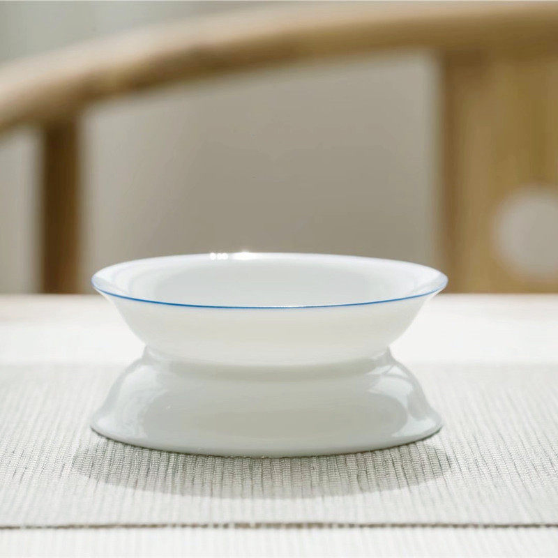 茶漏茶滤过滤陶瓷茶叶过滤器甜白瓷茶漏网泡茶器滤茶器茶隔分茶器
