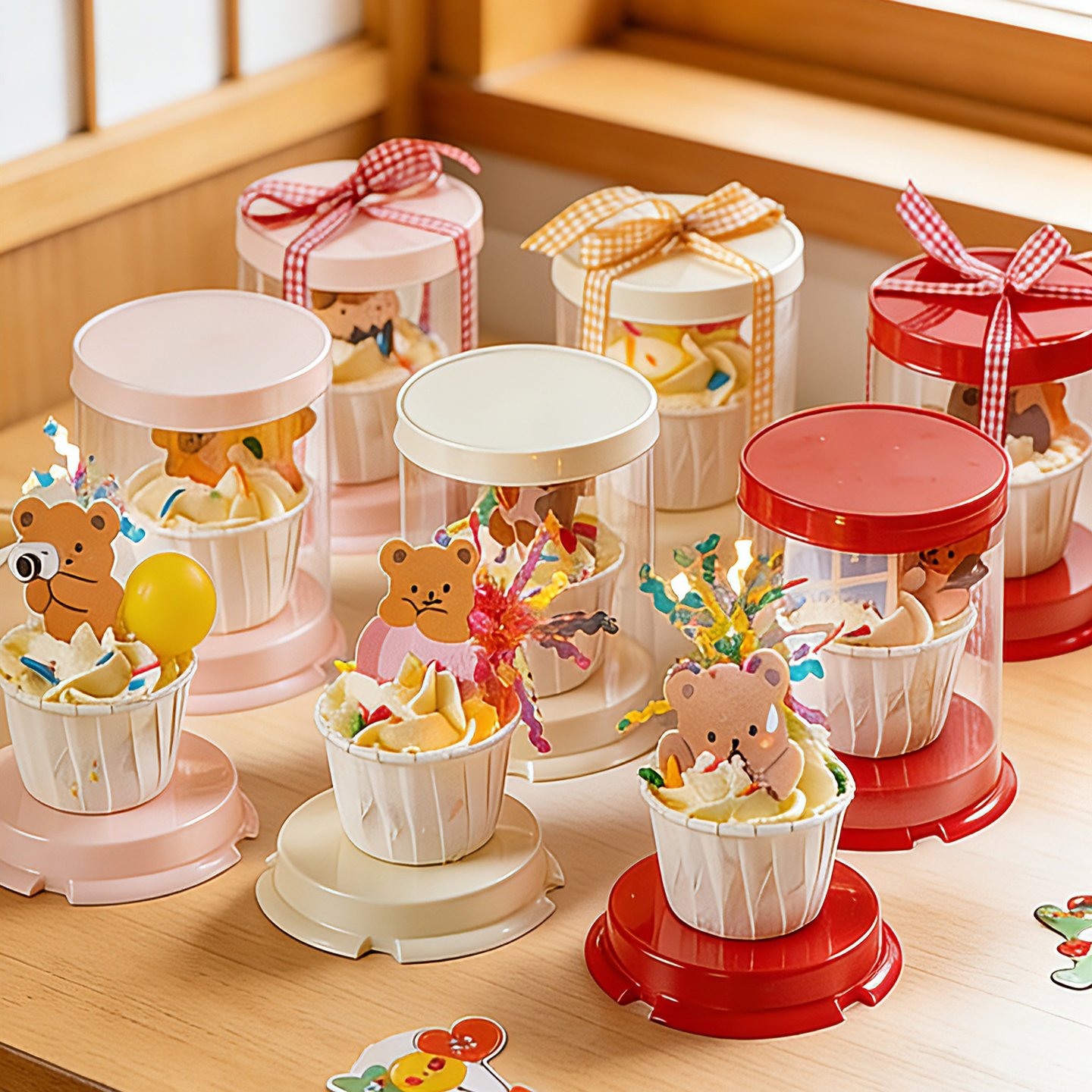 杯子纸杯蛋糕包装盒2寸慕斯盒字