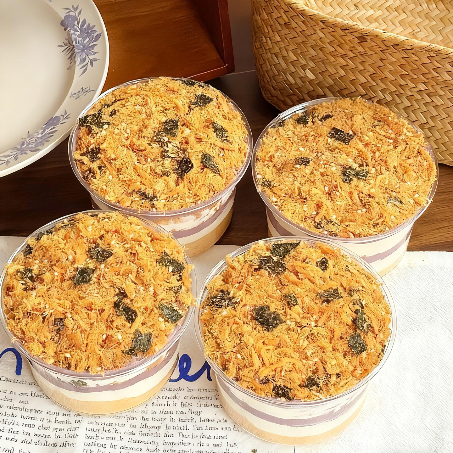 芋泥肉松麻薯蛋糕包装盒草莓榴莲芒果千层打包盒透明甜品烘焙盒子