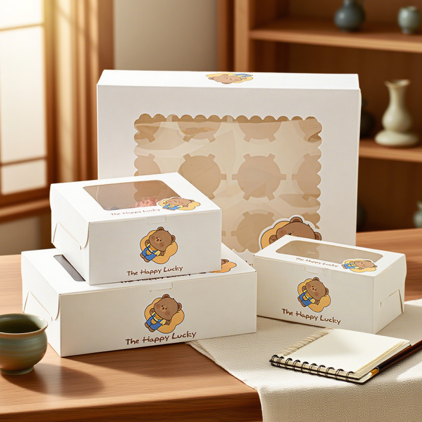 纸杯蛋糕包装盒2/4/6/12粒打包盒