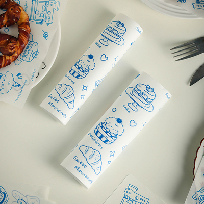 防油纸蛋糕切块甜品面包食品垫纸