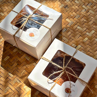 6寸巴斯克芝士蛋糕包装盒茶歇盒