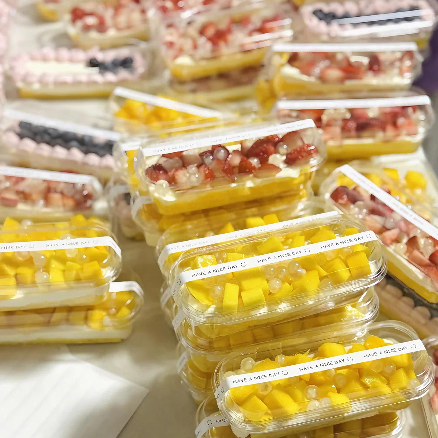 慕斯千层盒子长方形提拉米苏包装