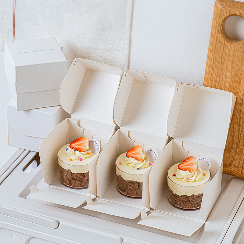 蛋糕包装盒2/3/4寸切块甜品盒子