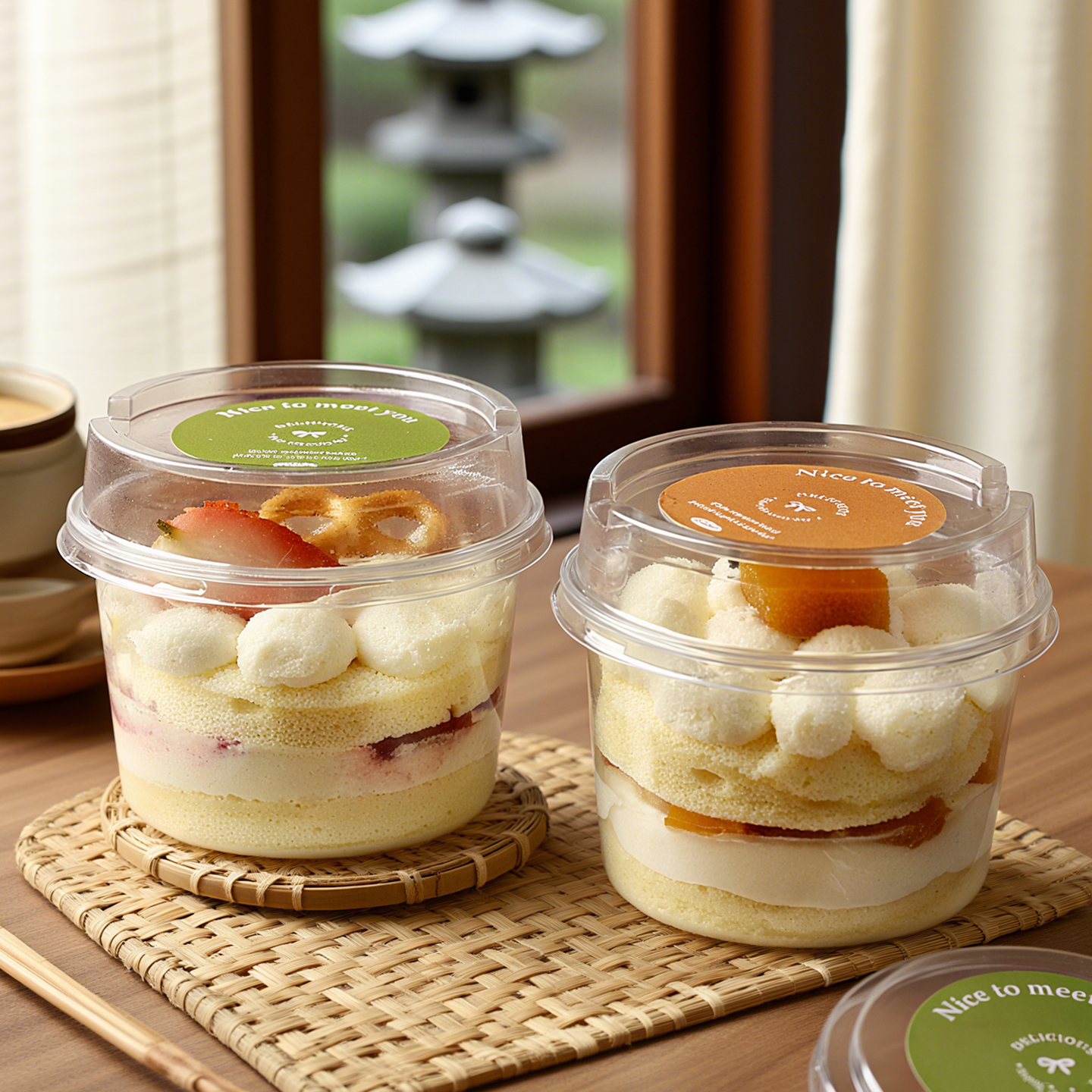 慕斯蛋糕杯圆形提拉米苏打包盒子