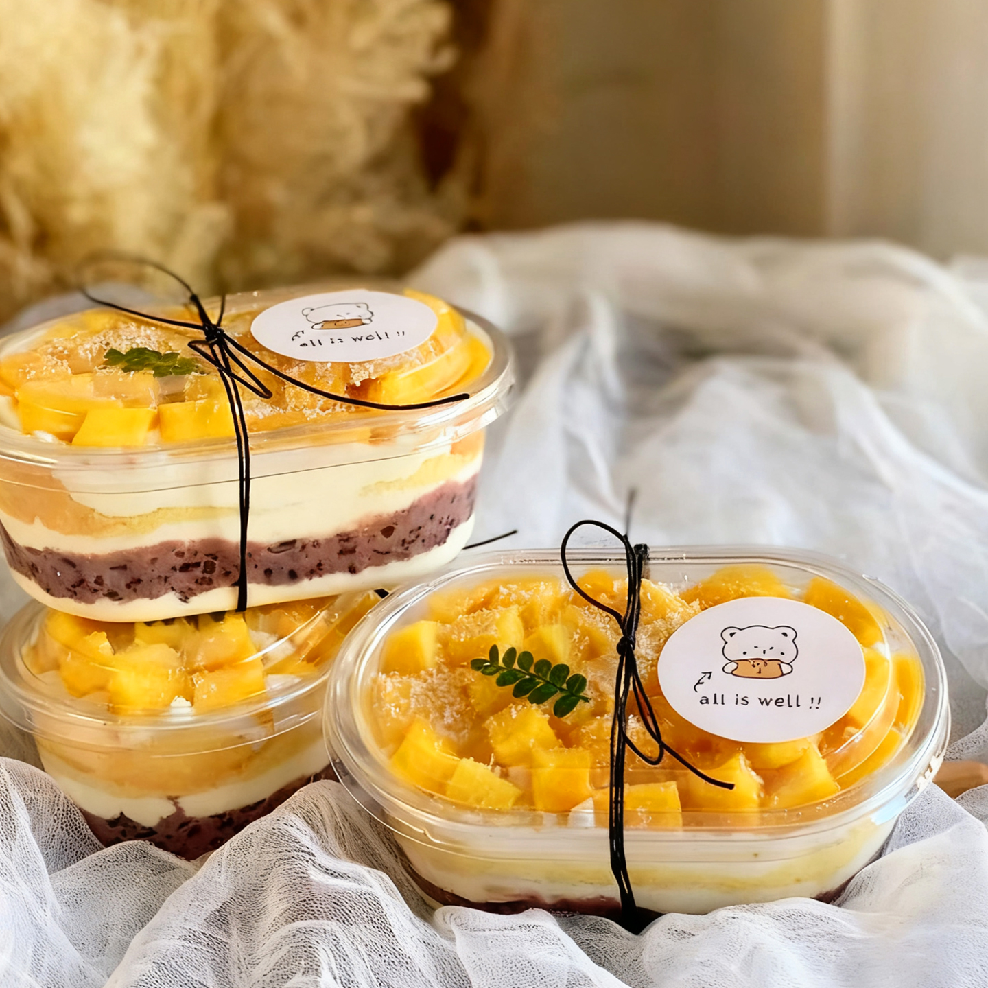 提拉米苏盒子榴莲芒果千层蛋糕包装盒透明一次性500ml甜品打包盒