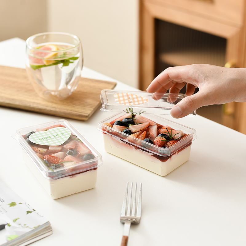 日式提拉米苏盒子一次性长方形