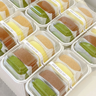 蛋糕卷包装盒桃酥瑞士梦龙卷毛巾卷山姆分装打包盒烘焙一次性盒子