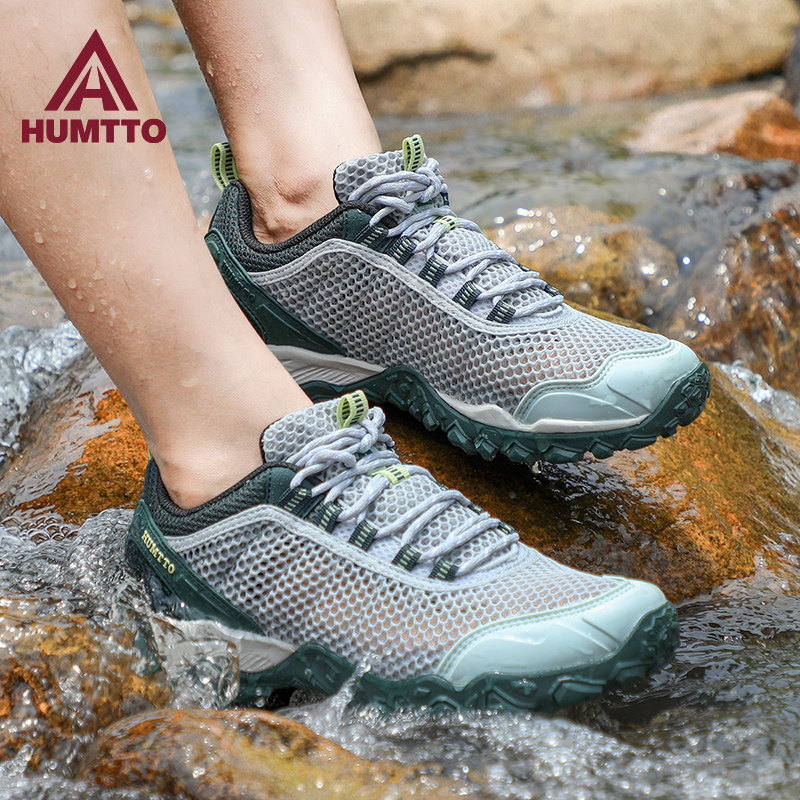 悍途户外登山鞋男款夏季新款轻便防滑网面透气缓震两栖溯溪徒步鞋