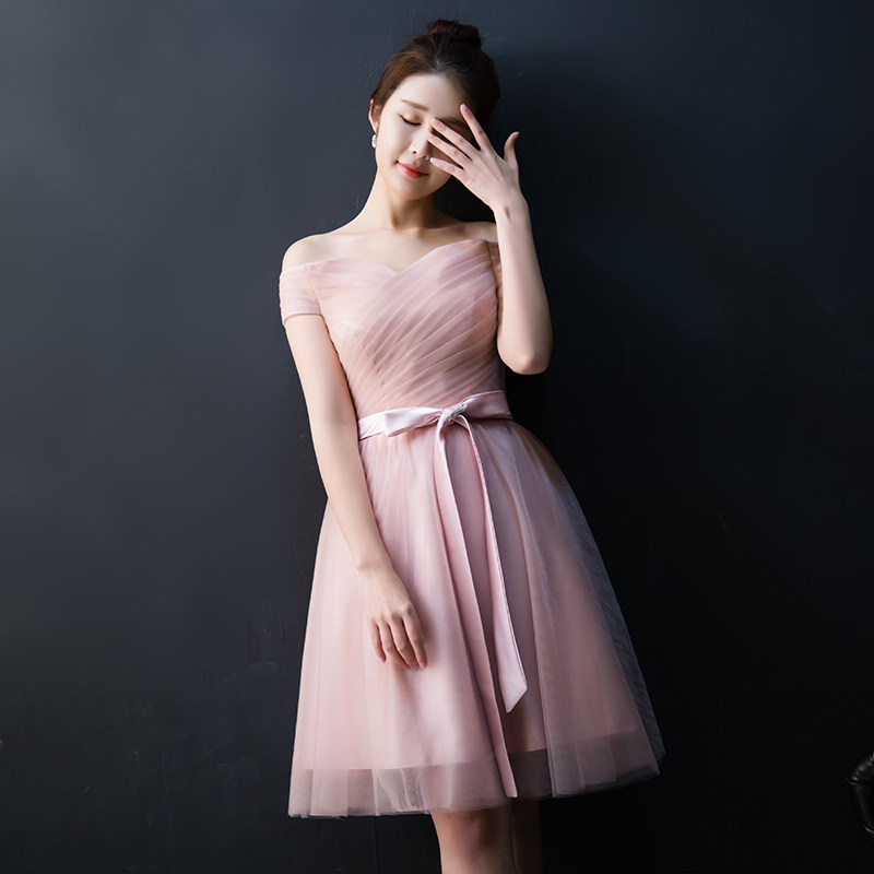 Bridesmaid Dresses have cash less than that is registered in the accounts Red bean paste Pink 2018 Spring and summer Sister skirt Self cultivation Show thin Korean Edition Bridesmaid full dress Evening dressin the Women's clothing/Boutique , Wedding/Cheongsam/Formal dress , Formal dress/Evening  category - from Buy2taobao.com to provide professional Taobao agent buy service