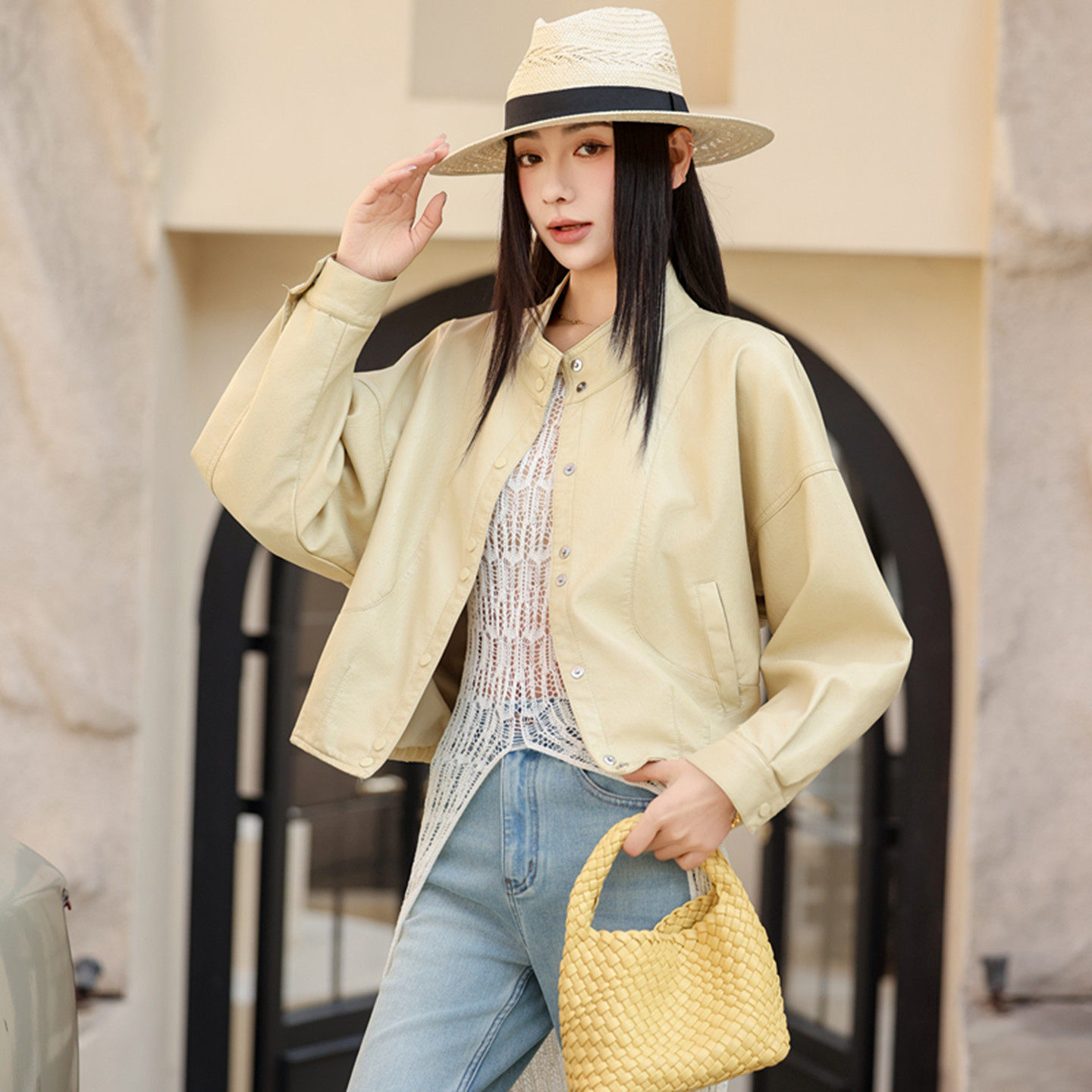 美拉德黑色气质减龄皮衣外套女2026春秋新款韩系独特别致皮夹克潮,女装/女士精品,皮衣,淘宝优惠券,粉丝福利购,淘宝优惠卷