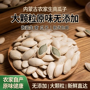 包邮 内蒙古农家生南瓜子 生南瓜子仁 散装 新货大颗粒原味无添加