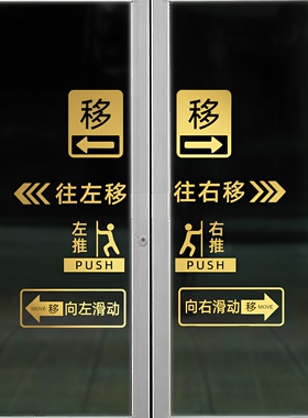 PVC防水防晒移字门贴滑动门贴