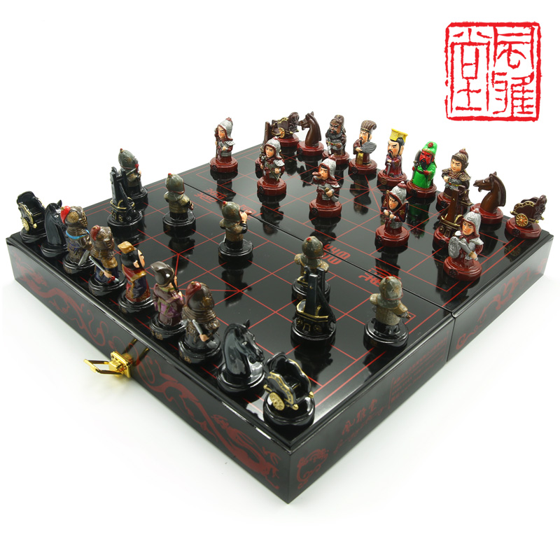 风雅堂三国立体人物象棋送老外的中国特色礼物送外国人创意礼品