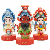 风雅堂京剧人物摆件戏曲娃娃玩偶手办脸谱中国北京特色小礼品礼物