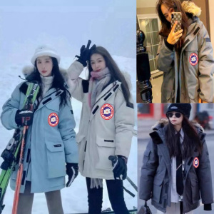 加拿大代购CAHOBC GOOSE大鹅羽绒服2025年男女新款08远征派克中长