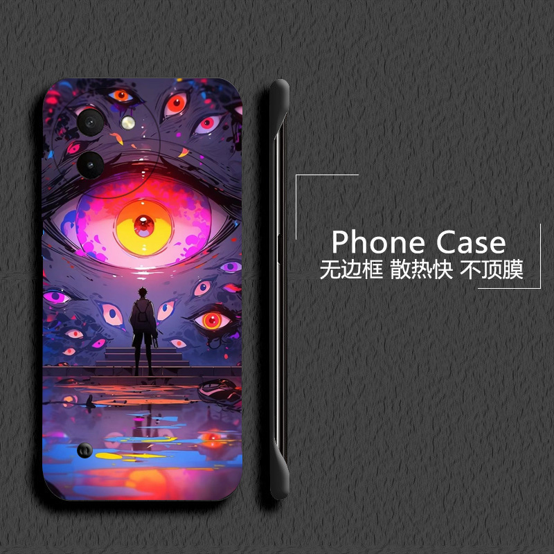 克苏鲁之眼适用vivox60手机壳y200无边框x50pro+散热y300i新款x60曲屏版半包x30pro薄x60tpro硬防摔x50套男女