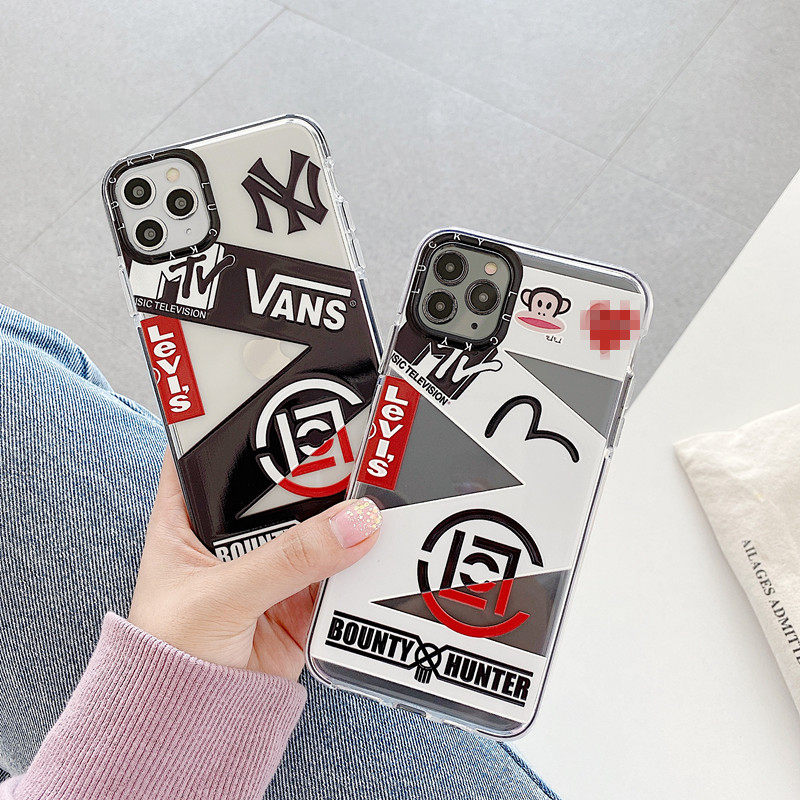 创意潮牌自制标签适用苹果11手机壳iPhone x情侣11Pro max硅胶软壳8plus男女款7p防摔6plus/6s个性创意xs max