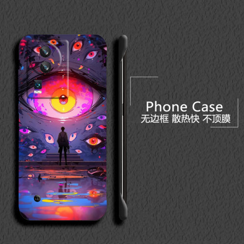 克苏鲁之眼适用vivoiqooneo7手机壳neo6se无边框neo5活力版散热neo3新款z6半包z5薄z3硬防摔Neo5s保护套男女
