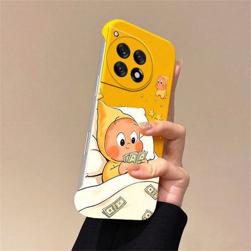 送挂环星星人适用一加ace5至尊版手机壳1加13t无边框ace2散热11r新款竞速半包1+10pro硬1+8/2v/1+12女9rt