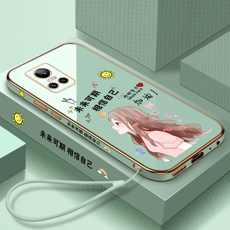 未来可期opporealmegtneo3手机壳女款真我v25软壳电镀Realme9pro硅胶OPPO新款a57镜头全包2022保护套防摔网红