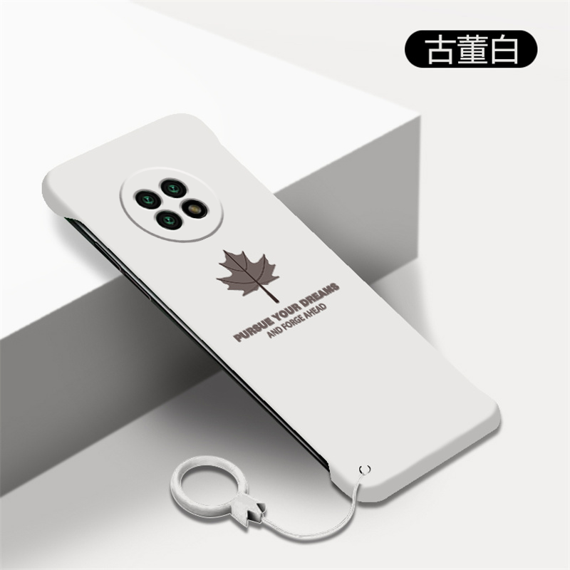 适用红米note9手机壳note9pro枫叶note8挂件note8pro无边框note7磨砂红米10x超薄5g半包4g新款8a男女情侣散热