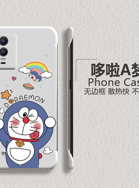 多啦a梦适用vivoy76s手机壳y74s半包y77无边框y85散热y89超薄z1磨砂y93s男z1i女z5x新款z5i保护y7s套z6外壳萌