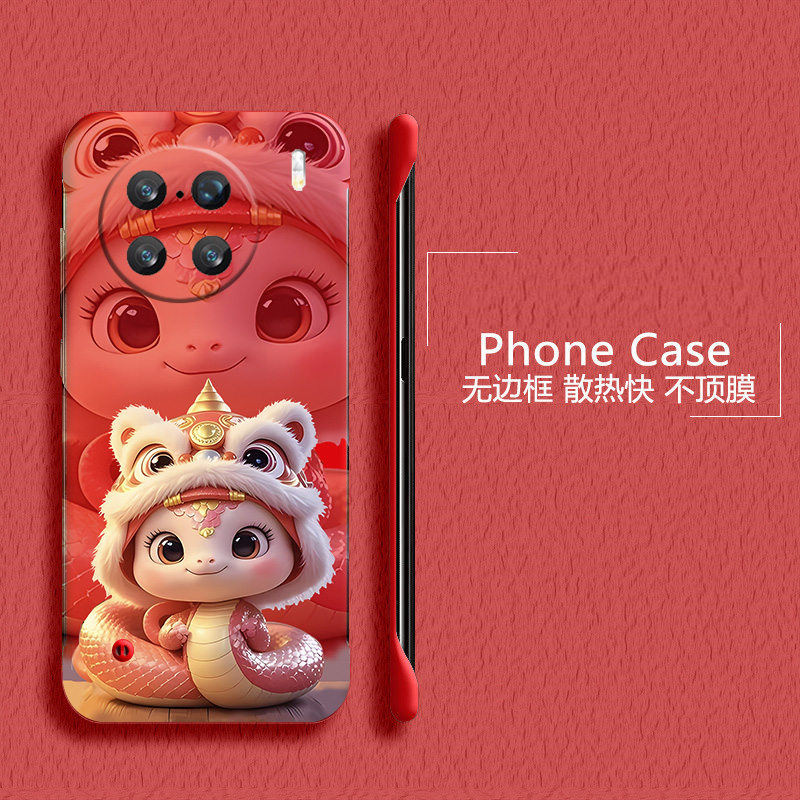 蛇年2025适用vivox90手机壳x90pro+无边框x80散热x80pro新年x70t半包y78+超薄y78plus硬y78m防摔y300pro外壳5