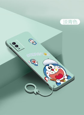 适用vivoy76s手机壳y74s多啦a梦y77无边框y85磨砂y89半包z1超薄y93卡通y93s可爱z5x男z5i女y7s新款z6保护套潮
