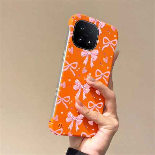 送挂环可爱蝴蝶结适用vivoiqoo15手机壳爱酷13pro无边框iqoo12散热neo8pro新款z9半包z7i薄z7x硬z8防摔y35m+