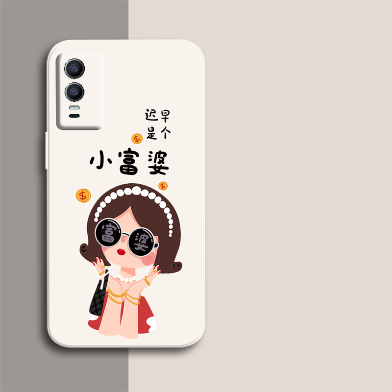 y76s手机壳少女卡通可爱