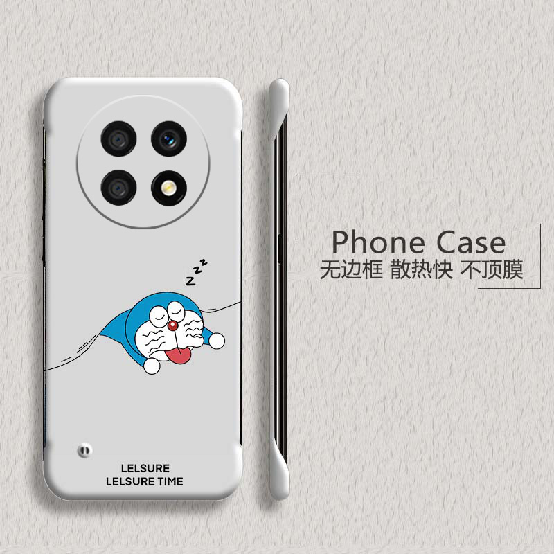 哆啦A梦适用华为畅享80手机壳70pro无边框麦芒20散热60x新款60pro半包20plus超薄50pro硬畅享z防摔5g套男女