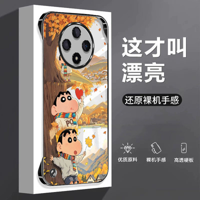 蜡笔小新适用oppoa3pro手机壳a1无边框a2散热a11x超薄a36女a58x男a72电镀套a53防摔a97外壳k12新款k10x/k12s