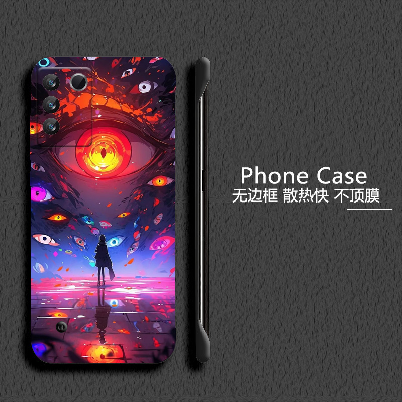 克苏鲁之眼适用vivos16手机壳s16e无边框s30散热s30promini新款s15e半包s12薄v23硬s10防摔y76s保护y74s套y77