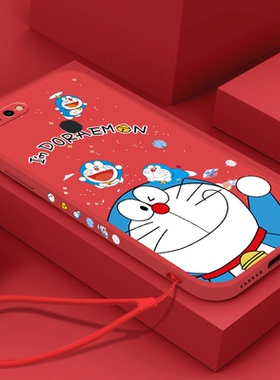 新年款多啦a梦oppor11s手机壳oppor9s软壳oppor11红色r11t硅胶卡通r9tm叮当猫r9sk可爱镜头全包女情侣挂绳套