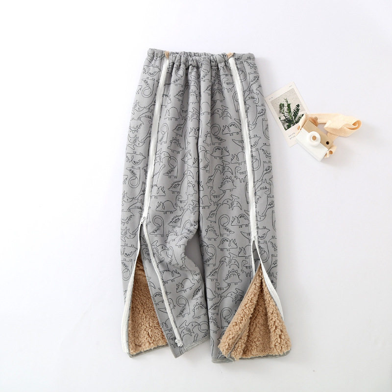 男女童保暖一片式加绒骨折护理服